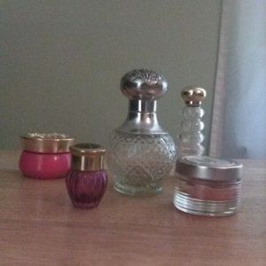 5 Vintage Avon Bottles / Jars